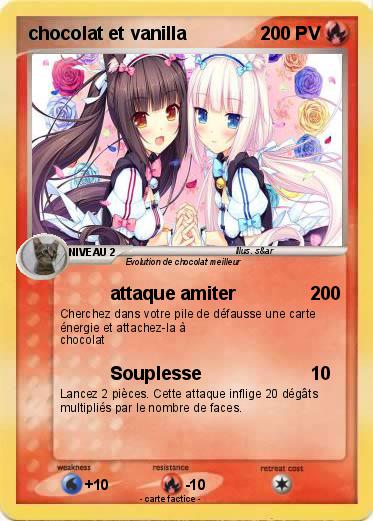 Pokemon chocolat et vanilla