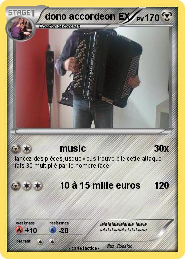 Pokemon dono accordeon EX