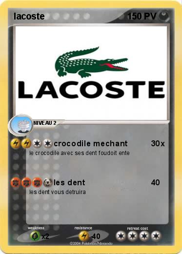 Pokemon lacoste                                   