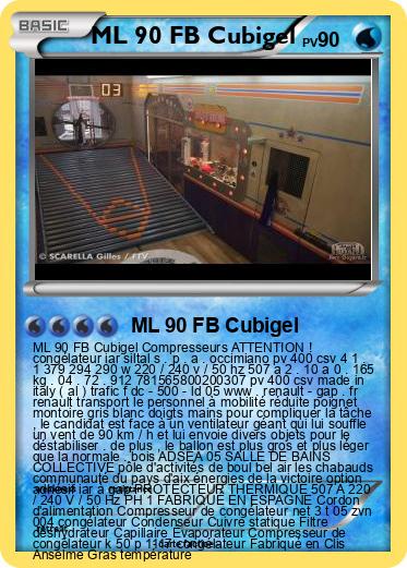 Pokemon ML 90 FB Cubigel