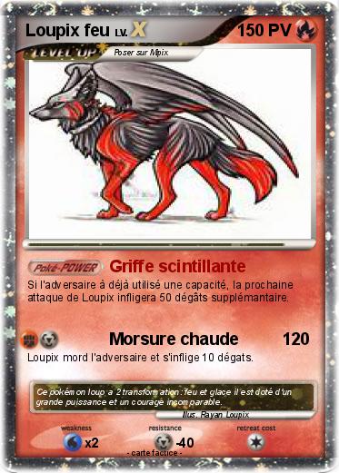 Pokemon Loupix feu