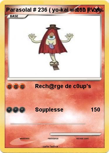 Pokemon Parasolal # 236 ( yo-kai watch )