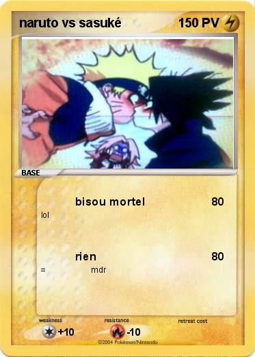 Pokemon naruto vs sasuké