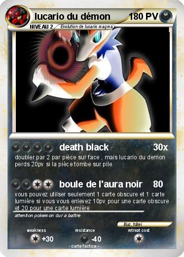 Pokemon lucario du démon