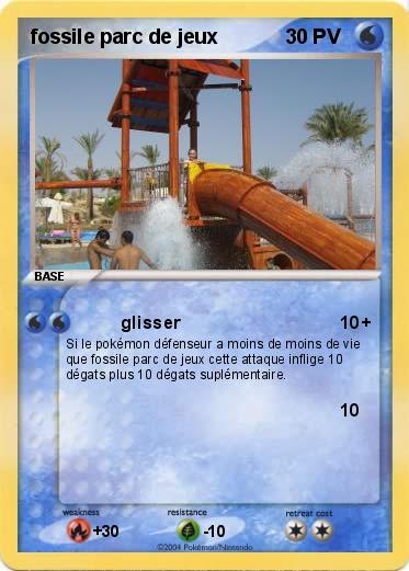 Pokemon fossile parc de jeux