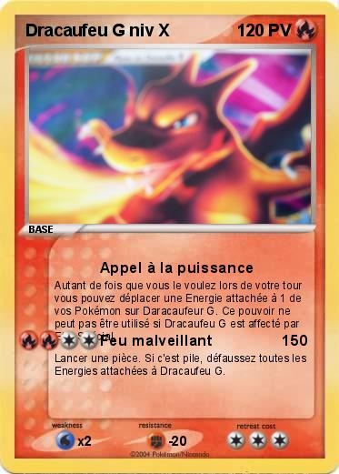 Pokemon Dracaufeu G niv X
