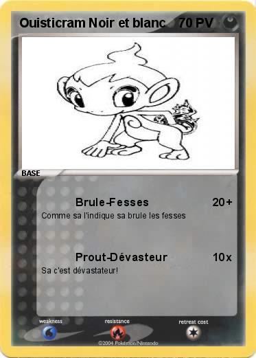 Pokemon Ouisticram Noir et blanc