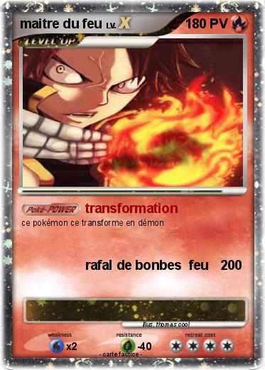 Pokemon maitre du feu