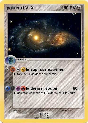 Pokemon pakuna LV  X