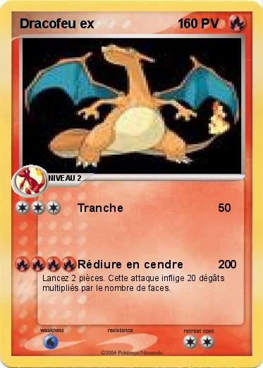 Pokemon Dracofeu ex                       1                         
