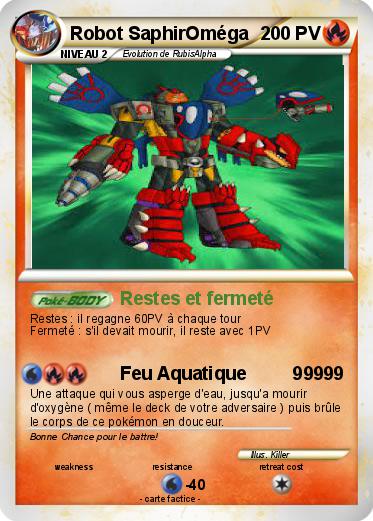 Pokemon Robot SaphirOméga