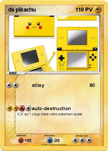 Pokemon ds pikachu