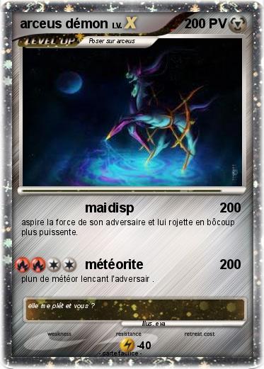 Pokemon arceus démon