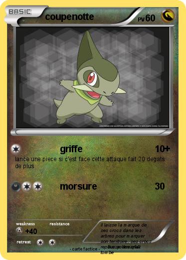 Pokemon coupenotte