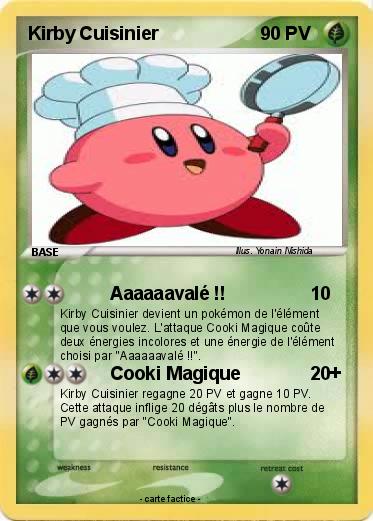 Pokemon Kirby Cuisinier