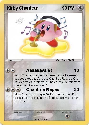 Pokemon Kirby Chanteur
