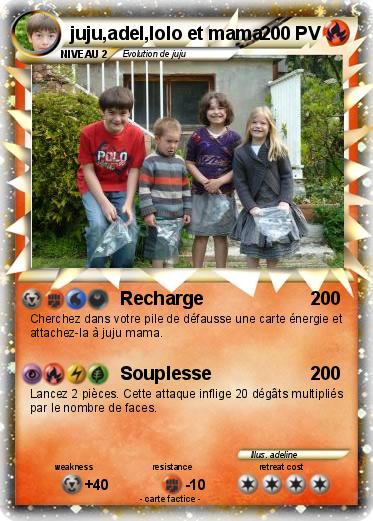 Pokemon juju,adel,lolo et mama
