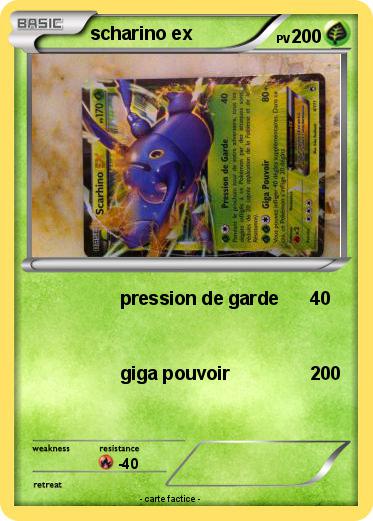 Pokemon scharino ex