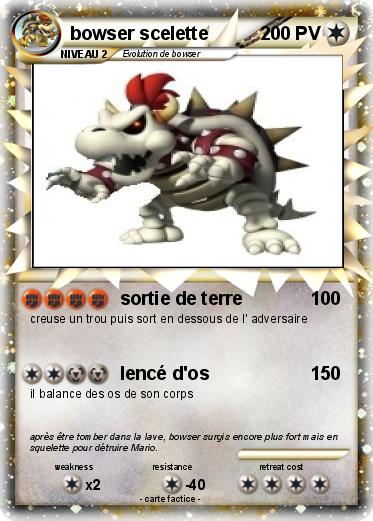 Pokemon bowser scelette