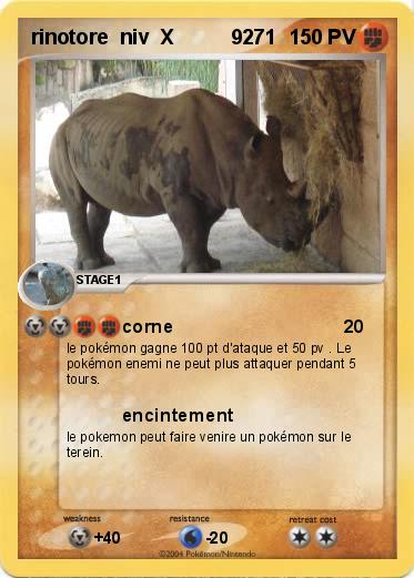 Pokemon rinotore  niv  X          9271