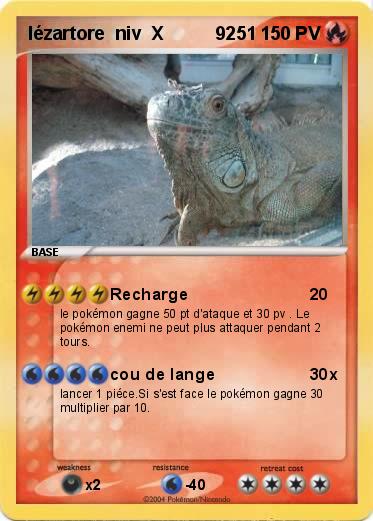 Pokemon lézartore  niv  X          9251
