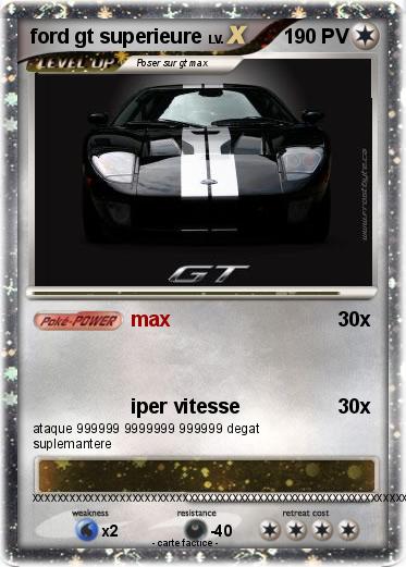 Pokemon ford gt superieure