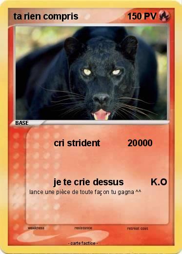Pokemon ta rien compris