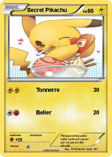 Pokemon Secret Pikachu