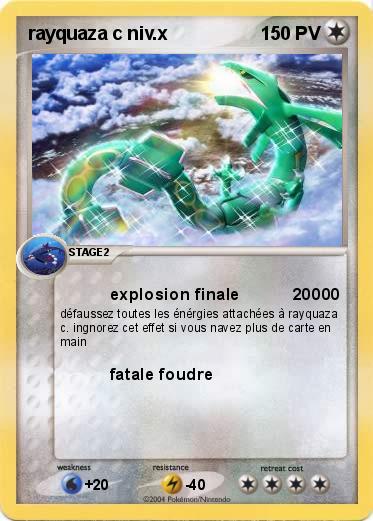 Pokemon rayquaza c niv.x
