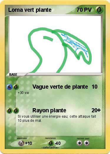 Pokemon Loma vert plante