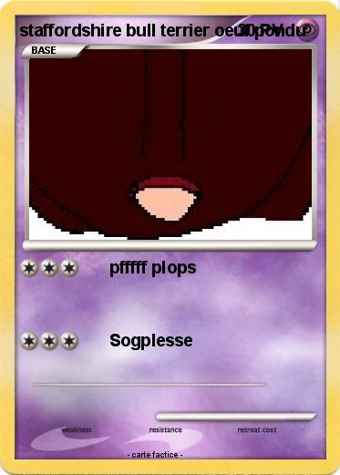 Pokemon staffordshire bull terrier oeuf pondu