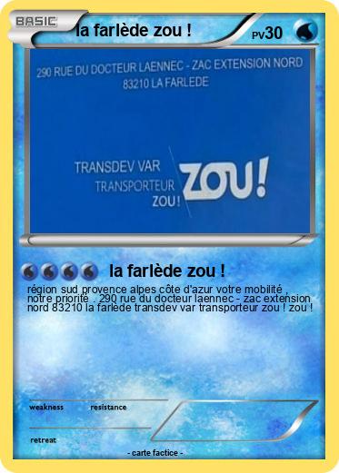Pokemon la farlède zou !