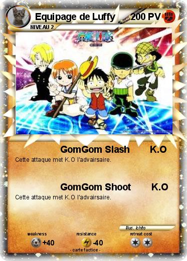 Pokemon Equipage de Luffy