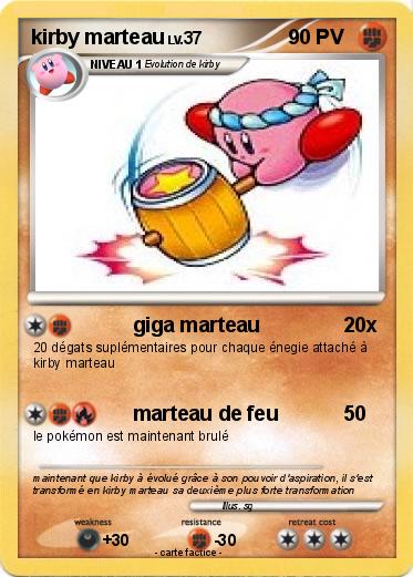 Pokemon kirby marteau