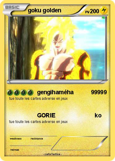 Pokemon goku golden