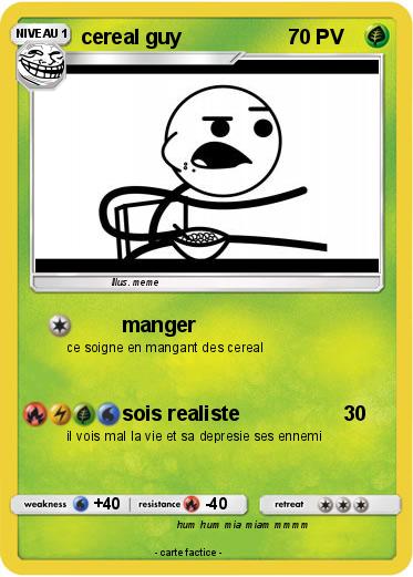 Pokemon cereal guy