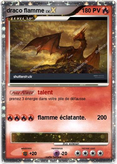 Pokemon draco flamme