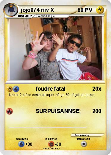 Pokemon jojo974 niv X
