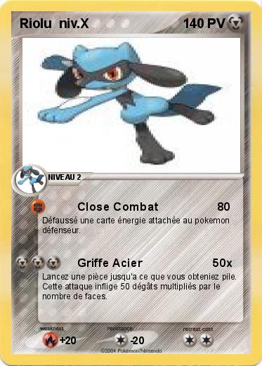 Pokemon Riolu  niv.X