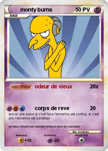 Pokemon monty burns