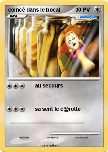 Pokemon coincé dans le bocal