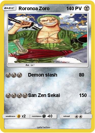 Pokemon Roronoa Zoro