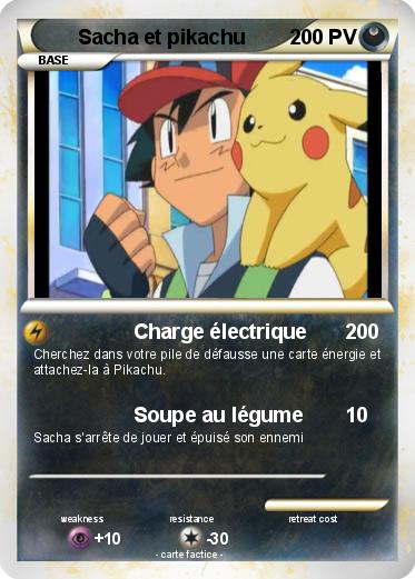 Pokemon Sacha et pikachu