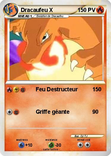 Pokemon Dracaufeu X