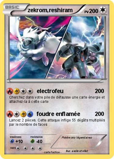 Pokemon zekrom,reshiram
