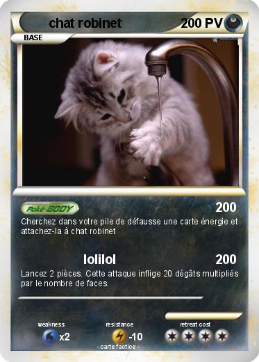 Pokemon chat robinet