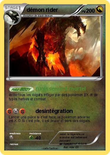 Pokemon démon rider