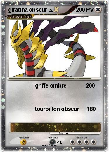 Pokemon giratina obscur