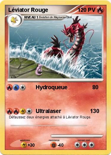 Pokemon Léviator Rouge