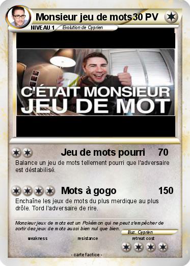 Pokemon Monsieur jeu de mots